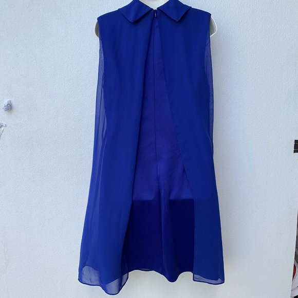 Connected Apparel Women Dress Size 10 Royal Blue R - Picture 5 of 9